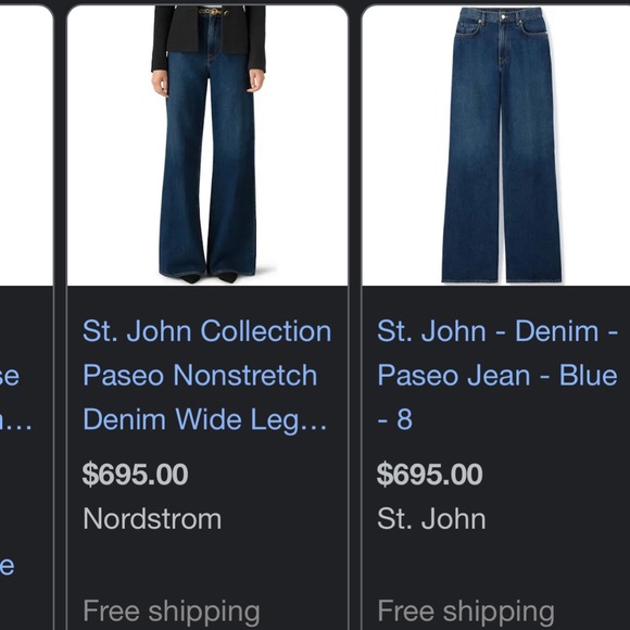 ST JOHN COLLECTION EXCELLENT CONDITION SIZE 2 dark denim - Picture 4 of 4